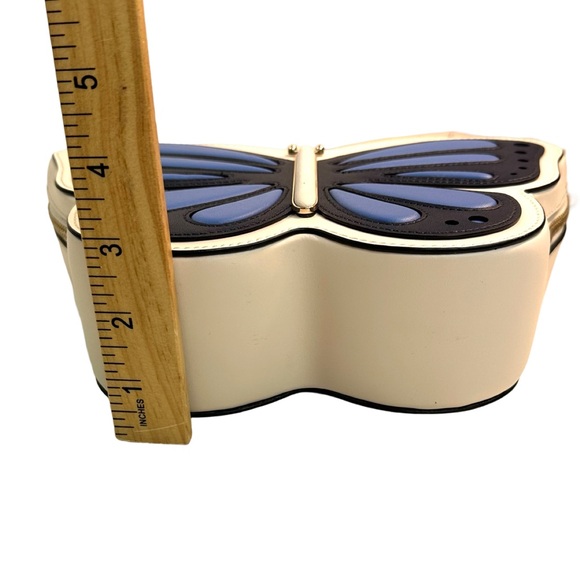 Kate Spade Flutter Fly 3D Butterfly Leather Crossbody In blue multi-color NWOT. - Picture 15 of 16